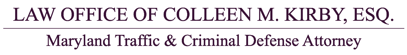 Law Office Of Colleen M. Kirby, Esq. | Maryland Traffic & Criminal Defense Attorney